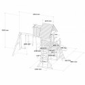 AXI Mitch play tower - Duży Plac Zabaw Drewniany Zjeżdżalnia Hustawki Ścianka Wspinaczkowa + Wieża