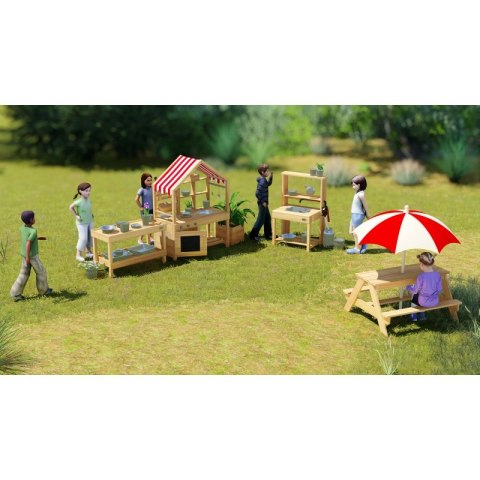 CLASSIC WORLD EDU Drewniany Blat Kuchenny Szafka na Akcesoria Kuchenne Plac Zabaw CLASSIC WORLD EDU Drewniany Blat Kuchenny Szafka na Akcesoria Kuchenne Plac Zabaw