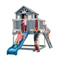 BACKYARD DISCOVERY Domek Drewniany Plac Zabaw ze Zjeżdżalnią i Piaskownicą