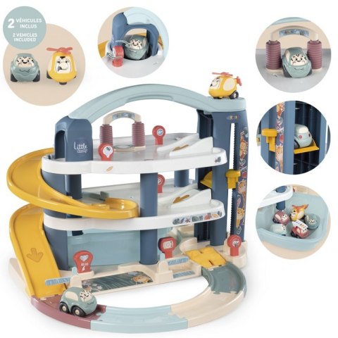 SMOBY Little Maxi Garaż Samochodzik Vroom Planet SMOBY Little Maxi Garaż Samochodzik Vroom Planet