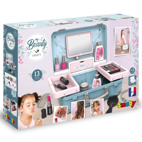 SMOBY Walizka My Beauty Małej Wizażystki Zestaw Salon Urody SMOBY Walizka My Beauty Małej Wizażystki Zestaw Salon Urody