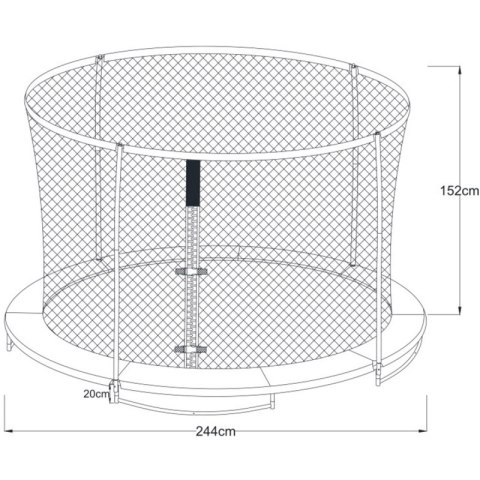 Axi Trampolina Bostonn 244 cm + Siatka Axi Trampolina Bostonn 244 cm + Siatka