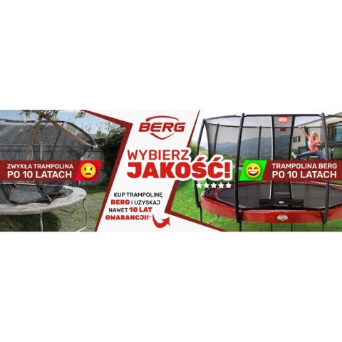 BERG Trampolina Favorit 380 cm Comfort (Bez siatki)