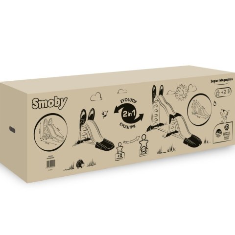SMOBY Zjeżdżalnia Megagliss Duża 2w1 Ślizg 360 cm SMOBY Zjeżdżalnia Megagliss Duża 2w1 Ślizg 360 cm