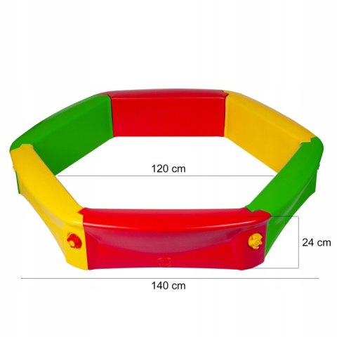 WOOPIE Modular Sandbox with Cover 120cm WOOPIE Modular Sandbox with Cover 120cm