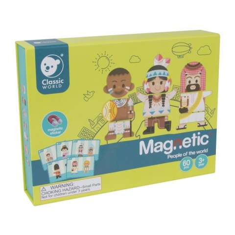 CLASSIC WORLD Układanka Tablica Magnetyczna Ludzie z Całego Świata 60 el. CLASSIC WORLD Układanka Tablica Magnetyczna Ludzie z Całego Świata 60 el.