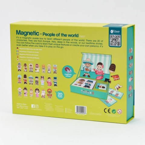CLASSIC WORLD Układanka Tablica Magnetyczna Ludzie z Całego Świata 60 el. CLASSIC WORLD Układanka Tablica Magnetyczna Ludzie z Całego Świata 60 el.