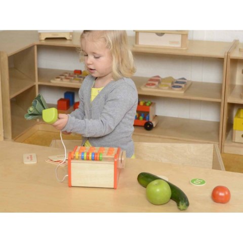 MASTERKIDZ Drewniany Wózek Sklepowy Na Zakupy MASTERKIDZ Drewniany Wózek Sklepowy Na Zakupy