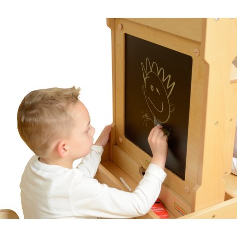 MASTERKIDZ Dwustronna Tablica Do Pisania Kredowa i Suchościeralna 2w1 Ścienna Tablica Edukacyjna Flex MASTERKIDZ Dwustronna Tablica Do Pisania Kredowa i Suchościeralna 2w1 Ścienna Tablica Edukacyjna Flex