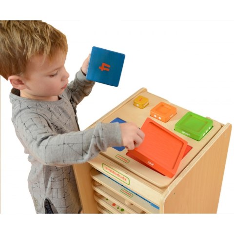 MASTERKIDZ Piramidka Drewniana Edukacyjna Liczenie Kolory Montessori MASTERKIDZ Piramidka Drewniana Edukacyjna Liczenie Kolory Montessori