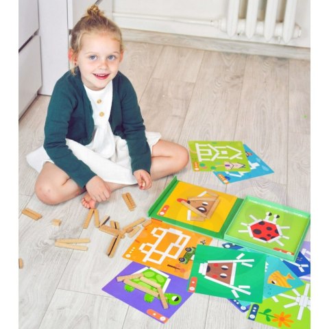 TOOKY TOY Układanka Gra Logiczna Łamigłówki Klocki Magnetyczne dla Dzieci 49 el. TOOKY TOY Układanka Gra Logiczna Łamigłówki Klocki Magnetyczne dla Dzieci 49 el.