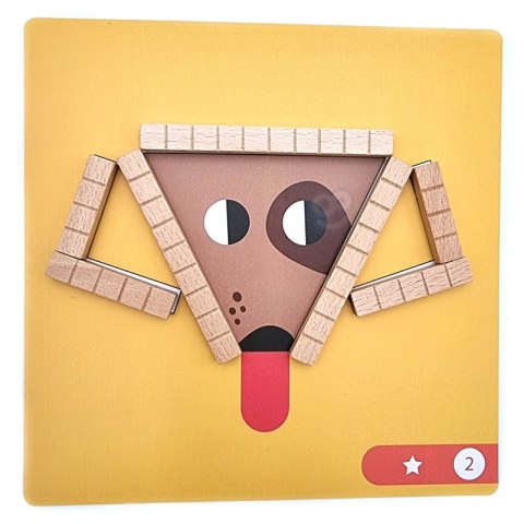 TOOKY TOY Układanka Gra Logiczna Łamigłówki Klocki Magnetyczne dla Dzieci 49 el. TOOKY TOY Układanka Gra Logiczna Łamigłówki Klocki Magnetyczne dla Dzieci 49 el.