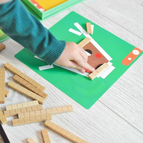 TOOKY TOY Układanka Gra Logiczna Łamigłówki Klocki Magnetyczne dla Dzieci 49 el. TOOKY TOY Układanka Gra Logiczna Łamigłówki Klocki Magnetyczne dla Dzieci 49 el.