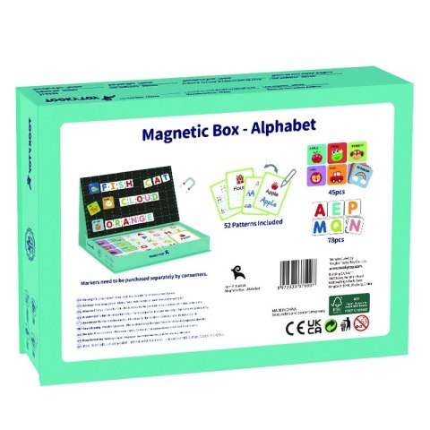 TOOKY TOY Układanka Puzzle Montessori Alfabet dla Dzieci Nauka Literek Pisania 151 el. TOOKY TOY Układanka Puzzle Montessori Alfabet dla Dzieci Nauka Literek Pisania 151 el.