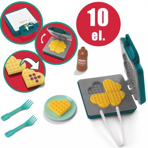 WOOPIE Gofrownica Zestaw Kuchenny Jedzenie ZMIENIAJĄCE KOLOR 10 el. WOOPIE Gofrownica Zestaw Kuchenny Jedzenie ZMIENIAJĄCE KOLOR 10 el.