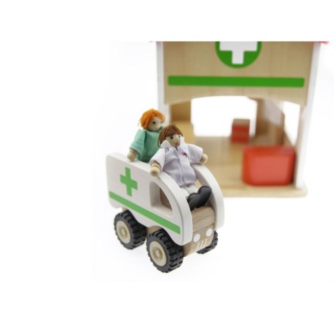 MASTERKIDZ Mini Szpital Drewniany Zestaw Makieta MASTERKIDZ Mini Szpital Drewniany Zestaw Makieta