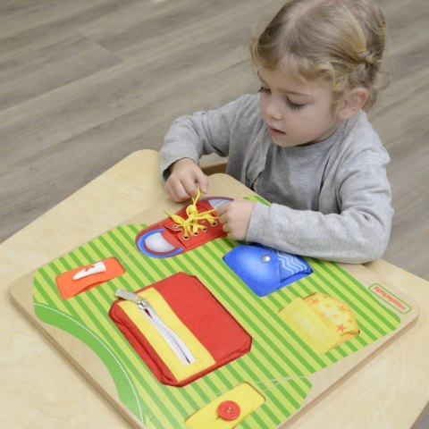 MASTERKIDZ Tablica Edukacyjna Trening Umiejętności Ubrania Montessori MASTERKIDZ Tablica Edukacyjna Trening Umiejętności Ubrania Montessori
