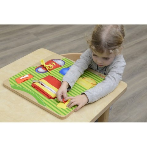 MASTERKIDZ Tablica Edukacyjna Trening Umiejętności Ubrania Montessori MASTERKIDZ Tablica Edukacyjna Trening Umiejętności Ubrania Montessori