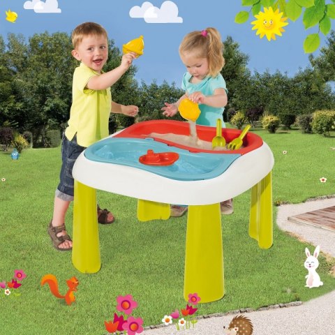 SMOBY Stół Wodny Stolik do Zabawy Wodą i Piaskiem 2w1 Piaskownica SMOBY Stół Wodny Stolik do Zabawy Wodą i Piaskiem 2w1 Piaskownica
