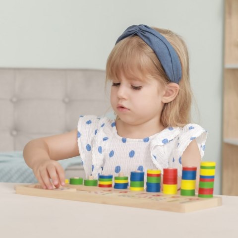 VIGA Drewniane Liczydło Talesa Kreatywna Liczarka Montessori VIGA Drewniane Liczydło Talesa Kreatywna Liczarka Montessori