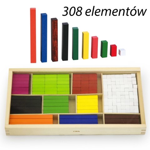 VIGA Drewniane Patyczki Edukacyjne Matematyczne Klocki Cuisenaire'a VIGA Drewniane Patyczki Edukacyjne Matematyczne Klocki Cuisenaire'a