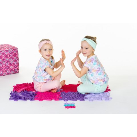WOOPIE Mata Sensoryczna Ortopedyczna Puzzle 11 el. - Kolor Różowy/Fioletowy WOOPIE Mata Sensoryczna Ortopedyczna Puzzle 11 el. - Kolor Różowy/Fioletowy