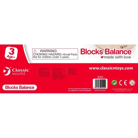 CLASSIC WORLD Układanka Sensoryczna Balans Równowaga MONTESSORI 11 el. CLASSIC WORLD Układanka Sensoryczna Balans Równowaga MONTESSORI 11 el.