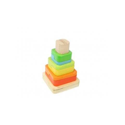 MASTERKIDZ Drewniana Układanka Sorter Piramidka Montessori MASTERKIDZ Drewniana Układanka Sorter Piramidka Montessori