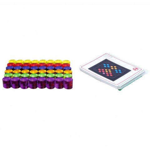 MASTERKIDZ Kolorowe Cylindry do Gry Zestaw 48 szt. MASTERKIDZ Kolorowe Cylindry do Gry Zestaw 48 szt.