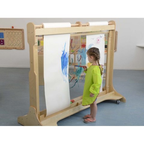 MASTERKIDZ Ogromna Drewniana Sztaluga Okienna Do Malowania MASTERKIDZ Ogromna Drewniana Sztaluga Okienna Do Malowania