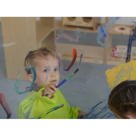 MASTERKIDZ Ogromna Drewniana Sztaluga Okienna Do Malowania MASTERKIDZ Ogromna Drewniana Sztaluga Okienna Do Malowania