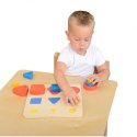 MASTERKIDZ Sorter Kształtów Klocki Geometryczne Montessori