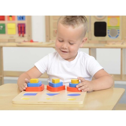 MASTERKIDZ Sorter Kształtów Klocki Geometryczne Montessori MASTERKIDZ Sorter Kształtów Klocki Geometryczne Montessori