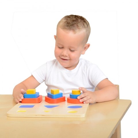 MASTERKIDZ Sorter Kształtów Klocki Geometryczne Montessori MASTERKIDZ Sorter Kształtów Klocki Geometryczne Montessori