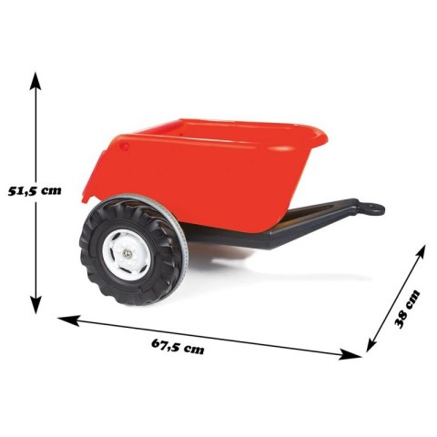 WOOPIE Przyczepka SUPER TRAILER Czerwona 35 kg WOOPIE Przyczepka SUPER TRAILER Czerwona 35 kg