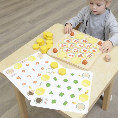MASTERKIDZ Tablica Edukacyjna Gra Nauka Pamięci Ul i Pszczoły Montessori MASTERKIDZ Tablica Edukacyjna Gra Nauka Pamięci Ul i Pszczoły Montessori