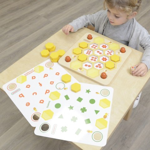 MASTERKIDZ Tablica Edukacyjna Gra Nauka Pamięci Ul i Pszczoły Montessori MASTERKIDZ Tablica Edukacyjna Gra Nauka Pamięci Ul i Pszczoły Montessori