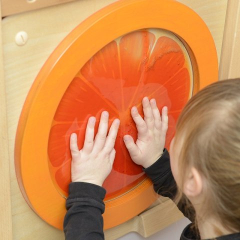 MASTERKIDZ Tablica Edukacyjna Sensoryczna Pomarańcza MASTERKIDZ Tablica Edukacyjna Sensoryczna Pomarańcza