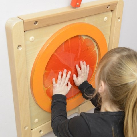 MASTERKIDZ Tablica Edukacyjna Sensoryczna Pomarańcza MASTERKIDZ Tablica Edukacyjna Sensoryczna Pomarańcza