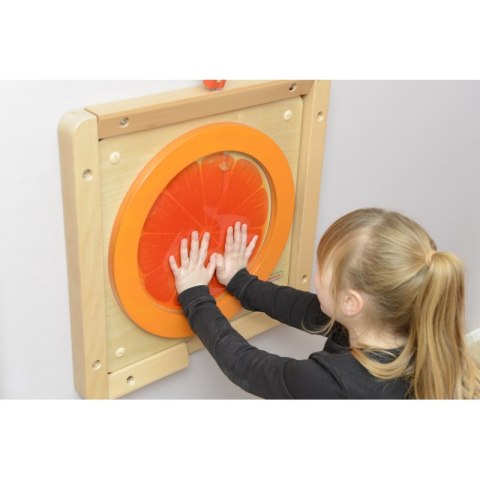 MASTERKIDZ Tablica Edukacyjna Sensoryczna Pomarańcza MASTERKIDZ Tablica Edukacyjna Sensoryczna Pomarańcza