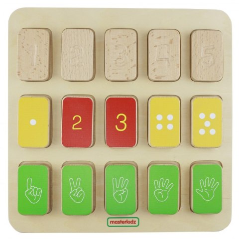 MASTERKIDZ Tablica Edukacyjna Układanka Nauka Liczenia Montessori MASTERKIDZ Tablica Edukacyjna Układanka Nauka Liczenia Montessori