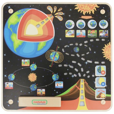 MASTERKIDZ Tablica Edukacyjna Ziemia Montessori MASTERKIDZ Tablica Edukacyjna Ziemia Montessori