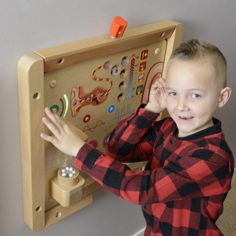 MASTERKIDZ Tablica Edukacyjna Zmysł Słuchu Montessori MASTERKIDZ Tablica Edukacyjna Zmysł Słuchu Montessori