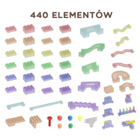 MASTERKIDZ Zestaw Konstrukcyjny Tor dla Piłek Tablica STEM 440elementów MASTERKIDZ Zestaw Konstrukcyjny Tor dla Piłek Tablica STEM 440elementów