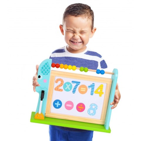 TOOKY TOY Duża Drewniana Tablica Dwustronna Magnetyczna+ Kredowa TOOKY TOY Duża Drewniana Tablica Dwustronna Magnetyczna+ Kredowa