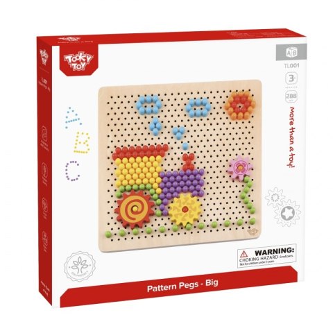 TOOKY TOY Mozaika Montessori Układanka z Pinezkami Wpinaczka 88 el. TOOKY TOY Mozaika Montessori Układanka z Pinezkami Wpinaczka 88 el.
