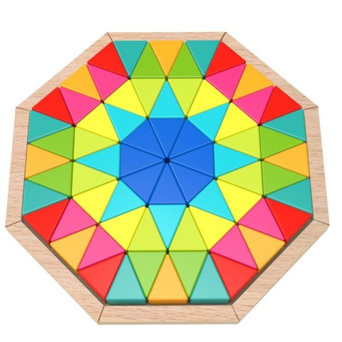 TOOKY TOY Puzzle Ośmiokątne Drewniana Mozaika Edukacyjna (73el.) TOOKY TOY Puzzle Ośmiokątne Drewniana Mozaika Edukacyjna (73el.)