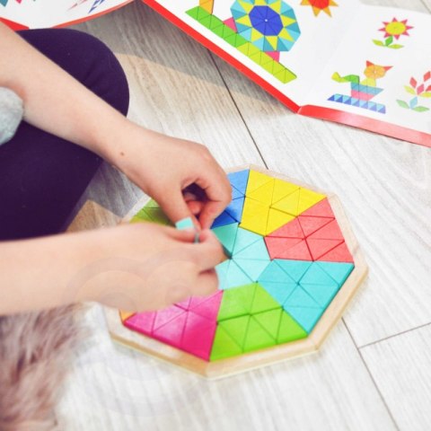 TOOKY TOY Puzzle Ośmiokątne Drewniana Mozaika Edukacyjna (73el.) TOOKY TOY Puzzle Ośmiokątne Drewniana Mozaika Edukacyjna (73el.)