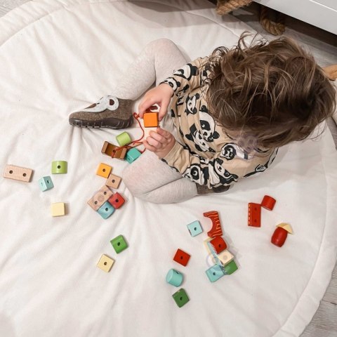 TOOKY TOY Układanka Klocki Do Nawlekania o Tematyce Lasu TOOKY TOY Układanka Klocki Do Nawlekania o Tematyce Lasu