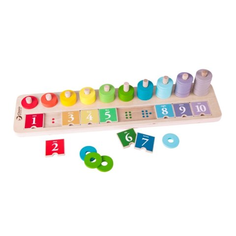 CLASSIC WORLD Układanka MONTESSORI Klocki Nauka Liczenia i Kolorów dla Dzieci 66 el. CLASSIC WORLD Układanka MONTESSORI Klocki Nauka Liczenia i Kolorów dla Dzieci 66 el.